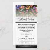 感謝カラフル花 – 言葉は表現す サンキューカード (正面/裏面)