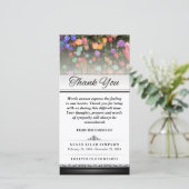 感謝カラフル花 – 言葉は表現す サンキューカード (スタンド正面)