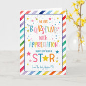 感謝カードでバースト カード (黄色い花)