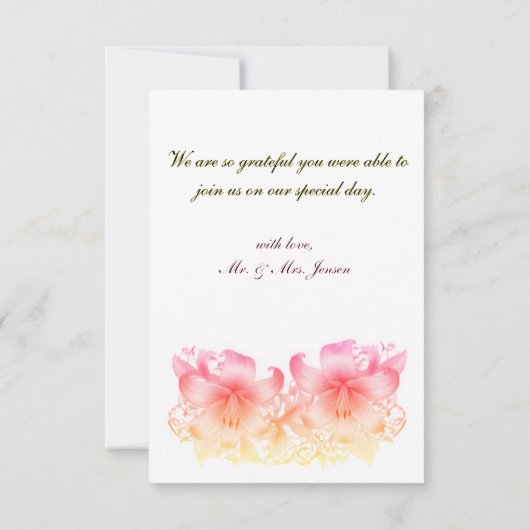 感謝カード (裏面)