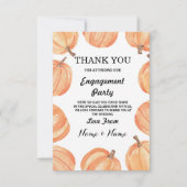 感謝カード ウェディング かぼちゃ 秋 招待状 (正面)