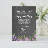 感謝カード ウェディング チョーク フラワーリング 招待状 (スタンド正面)