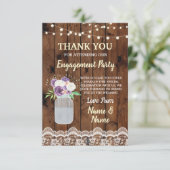 感謝カード ウェディング ラブ 木製レース 花瓶 招待状 (スタンド正面)