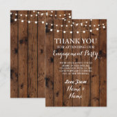 感謝カード ウェディング 木 ライト (正面/裏面)