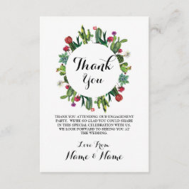 感謝カード サボテンリース フィエスタ ウェディング