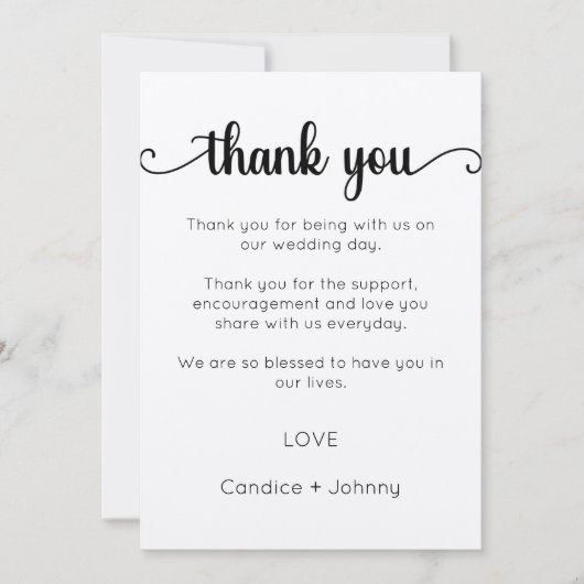 感謝カード テンプレート, 感謝カード スクリプト 招待状 (正面)