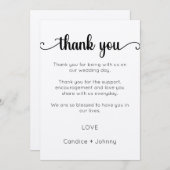 感謝カード テンプレート, 感謝カード スクリプト 招待状 (正面/裏面)