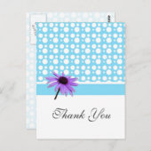 感謝カード, ドットとデイジー ポストカード (正面/裏面)