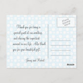 感謝カード, ドットとデイジー ポストカード (裏面)