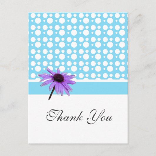 感謝カード, ドットとデイジー ポストカード (正面)