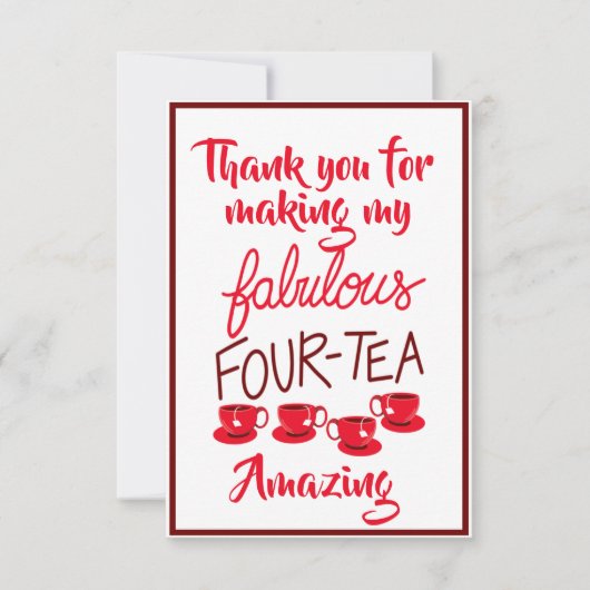 感謝カード ファビュラス40 (正面)