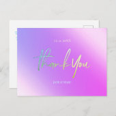 感謝カード ホログラフィック ポストカード (正面/裏面)