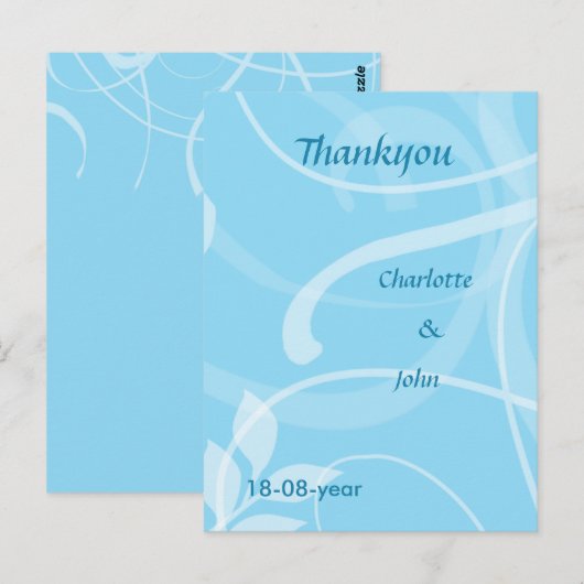 感謝カード ポストカード (正面/裏面)