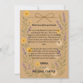 感謝カード ラスティック ワイルドフラワー クラフト (正面)