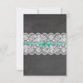 感謝カード ランジェリーシャワー ブライダルパーティー レース (裏面)