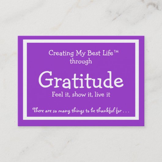 感謝カード 名刺 (正面)