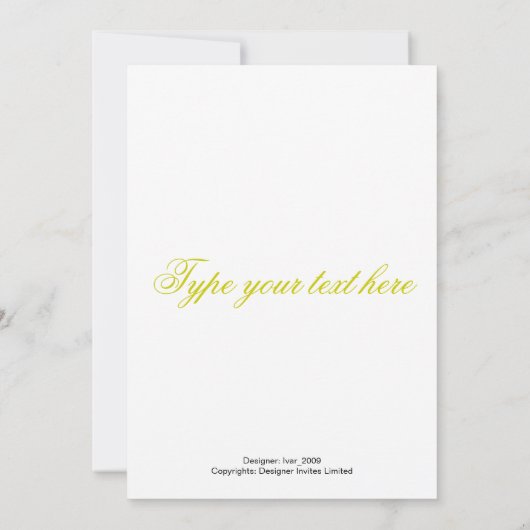 感謝カード 招待状 (裏面)