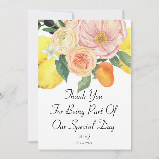 感謝カード 招待状 (正面)