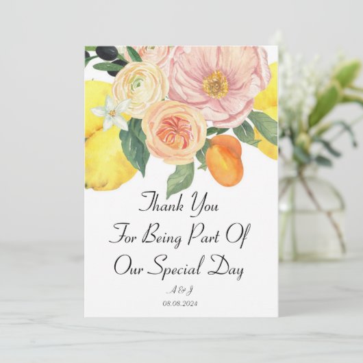 感謝カード 招待状 (スタンド正面)