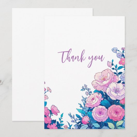 感謝カード 招待状 (正面/裏面)