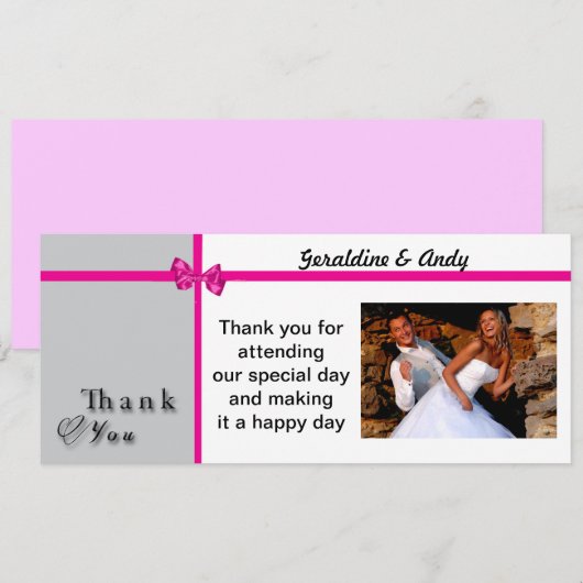 感謝カード 招待状 (正面/裏面)