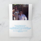 感謝カード　海外挙式 サンキューカード (内部)