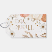 感謝カード 秋のとうもろこし 落葉の季節 ギフトタグ (裏面横)