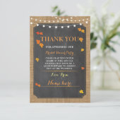 感謝カード 秋 恋に落ちる  ブライズシャワーパーティー (スタンド正面)