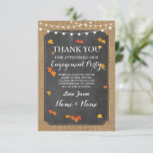 感謝カード 秋 落葉 ウェディング 招待状 (スタンド正面)