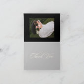 感謝カード, 結婚式の写真+イニシャル サンキューカード (内部)