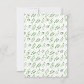 感謝カード 結婚式 ゴールドリーフ (裏面)