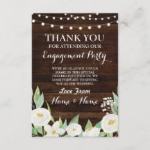 感謝カード 結婚式 木 白い花