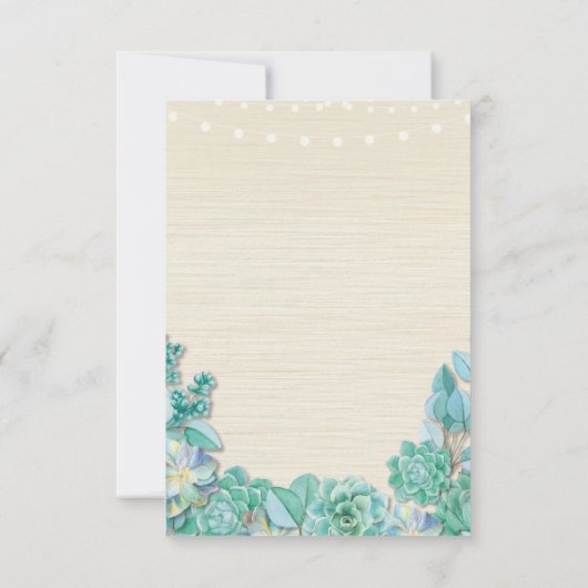 感謝カード 結婚 幸せな植物 フラワー 招待状 (裏面)