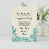 感謝カード 結婚 植物 ワークショップ フラワー 招待状 (スタンド正面)