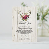感謝カード 結婚 祭り 鹿の角 花 (スタンド正面)