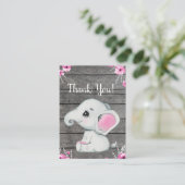 感謝カード 象 シャワーラスティック エンクロージャーカード (スタンド正面)