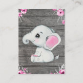 感謝カード 象 シャワーラスティック エンクロージャーカード (裏面)