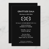 感謝ガラクライアント感謝イベント 招待状 (正面/裏面)