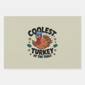 感謝クールのディナーで七面鳥 ラッピングペーパーシート (正面)