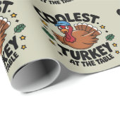 感謝クールのディナーで七面鳥 ラッピングペーパー (ロールコーナー)