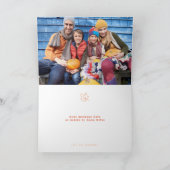 感謝グラデーションの賛美念を表す写真 カード (内部)