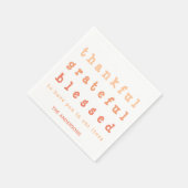 感謝グラデーション感謝の感謝祭賛美祭 スタンダードカクテルナプキン (角)