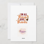 感謝グリーティングカード シーズンカード (裏面)