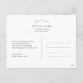 感謝サイド編集可能な色感謝はがき シーズンポストカード (裏面)