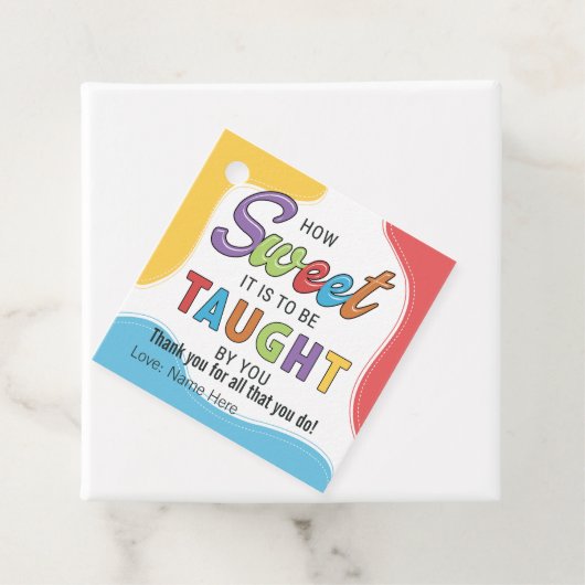 感謝サンキュー先生スイートトリート フェイバータグ (インサイチュ)