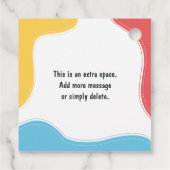 感謝サンキュー先生スイートトリート フェイバータグ (裏面)