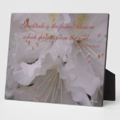 感謝シャクナゲ フォトプラーク (側面)