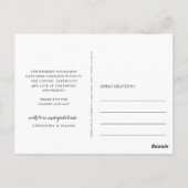 感謝シンプルの意 |の結婚写真コラージュ ポストカード (裏面)