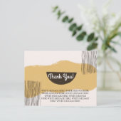 感謝シンプルサンキューカードカスタムメッセージ ポストカード (スタンド正面)