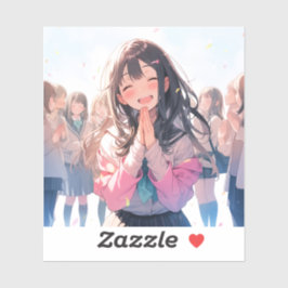 【感謝シール】ありがとうJK｜寿司娘 GenerativeAI シール